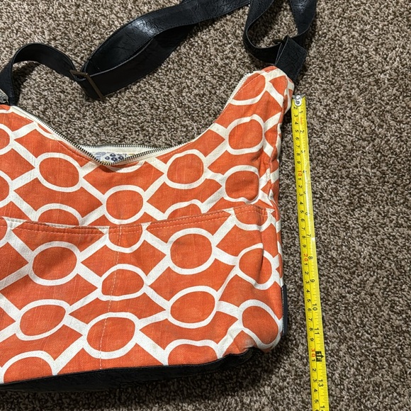 Rebekah Scott Designs orange patterned purse - Picture 8 of 11